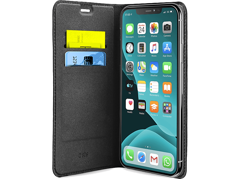 SBS Cover Wallet Case Lite iPhone 11 Pro Zwart (TEBKLITEIP5819K)