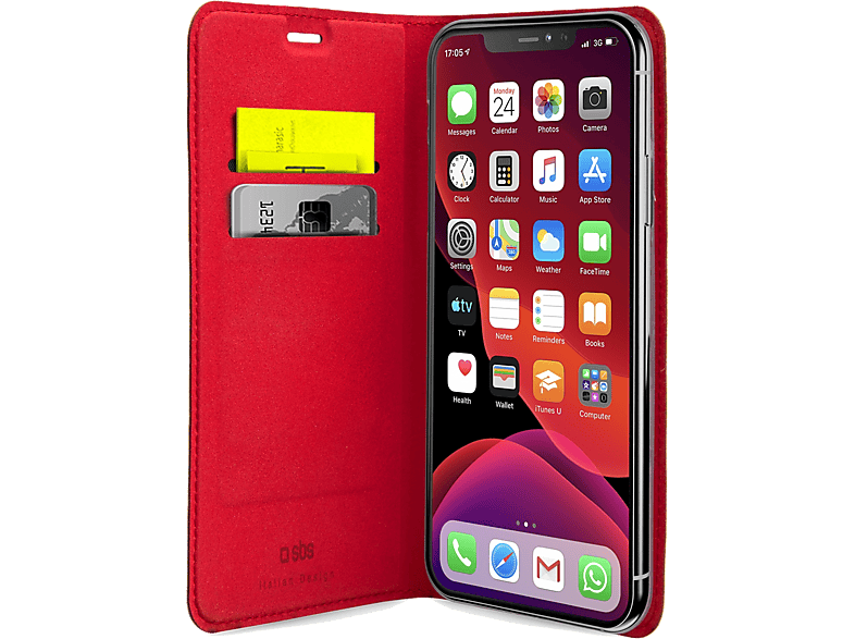 SBS Cover Wallet Case Lite iPhone 11 Pro Rood (TEBKLITEIP5819R)