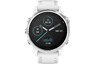 GARMIN Fenix 6s Silver Smartwatch Polymer mit Metallgehäuse Silikon, 108-182 mm, Weiß