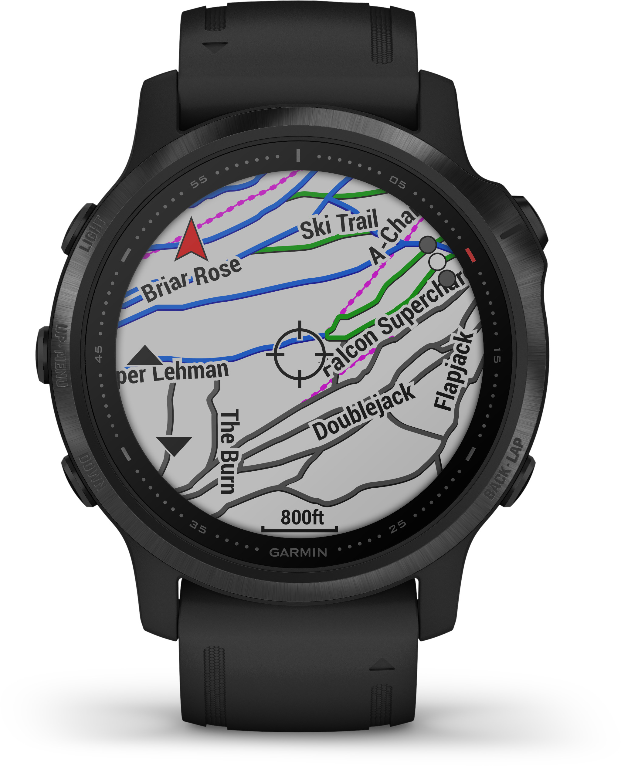 GARMIN Fenix 6s Pro Smartwatch Metall Silikon, 108-182 mm, Schwarz