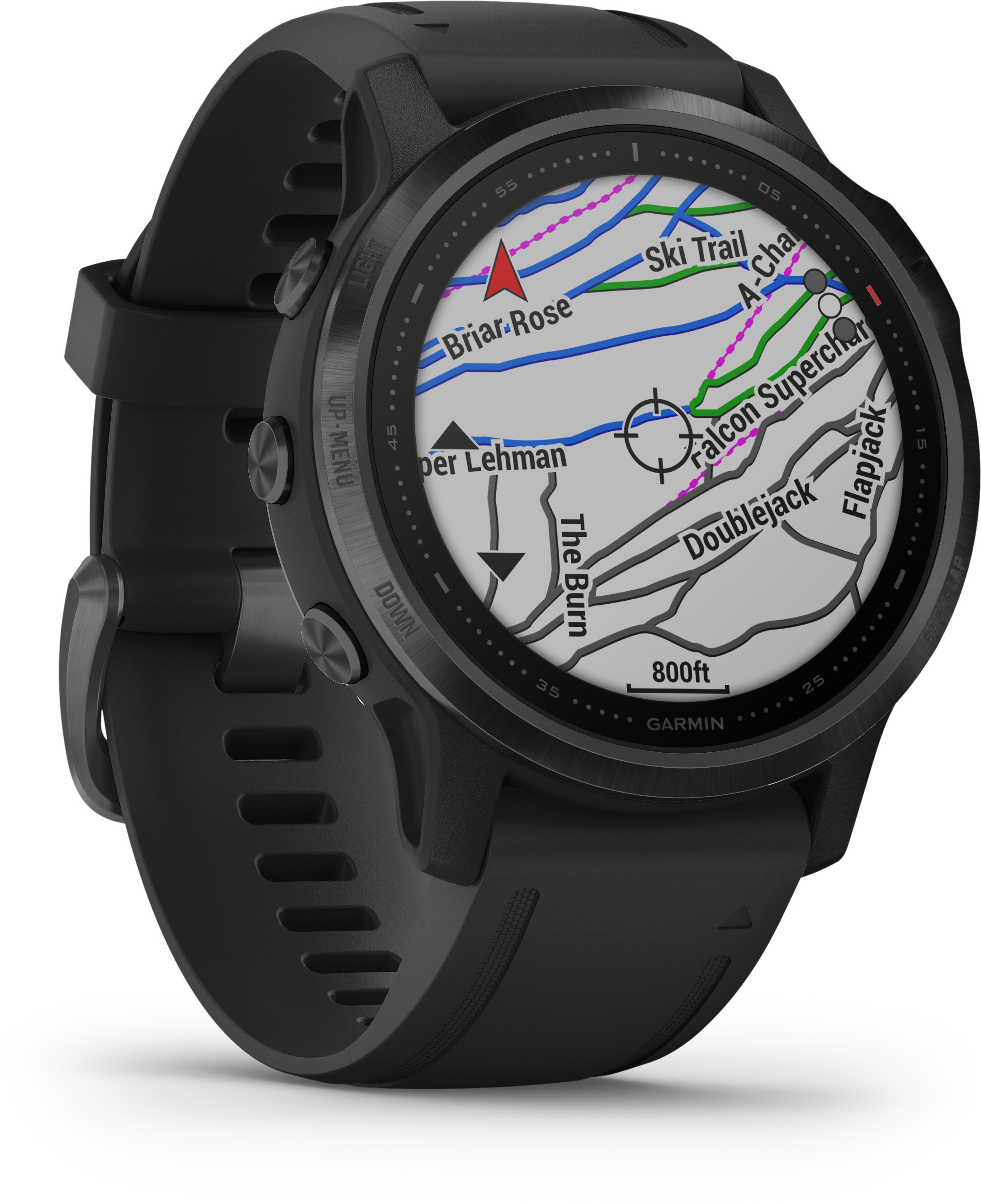 GARMIN Fenix 6s Pro Smartwatch Metall Silikon, 108-182 mm, Schwarz