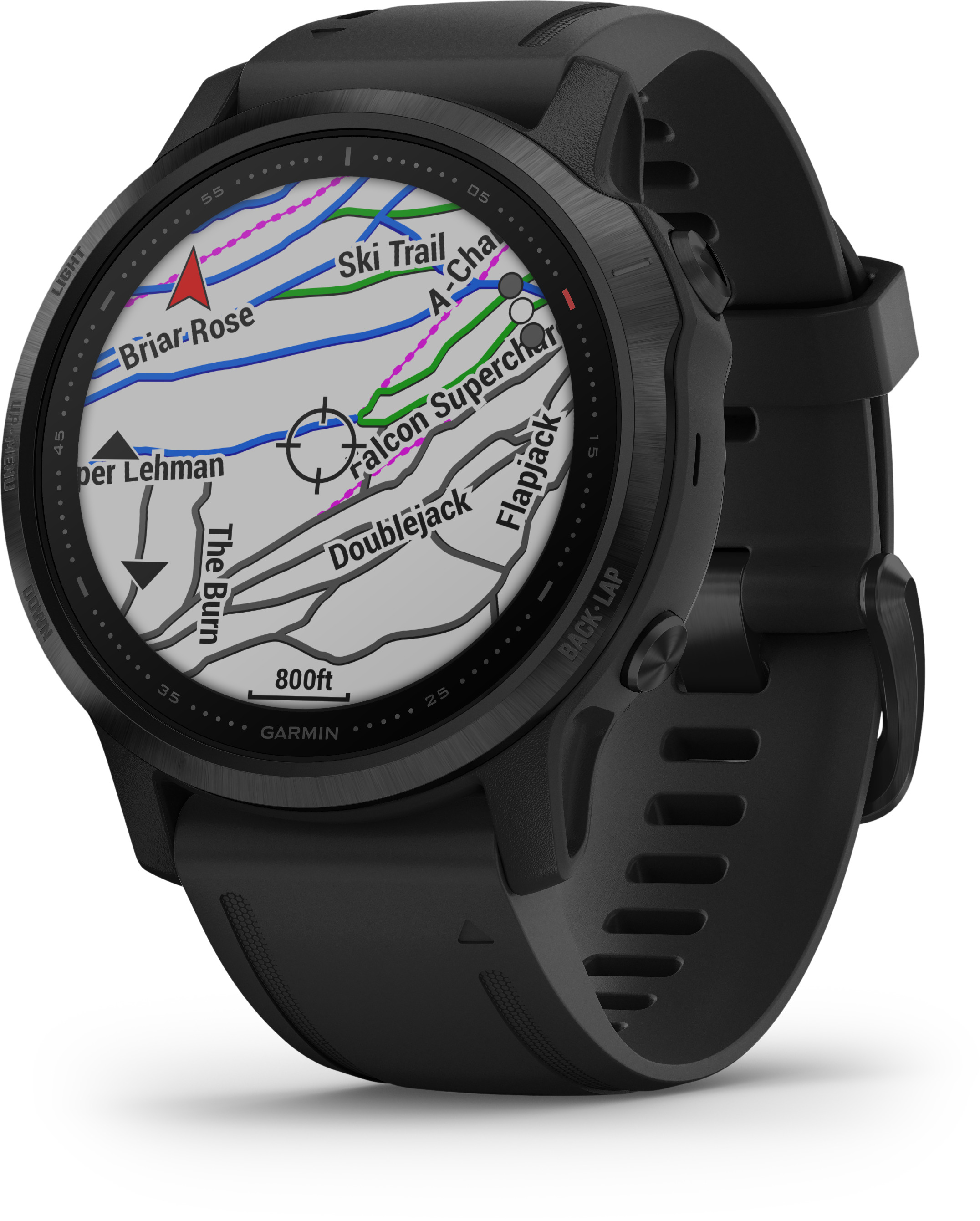 GARMIN Fenix 6s Pro Smartwatch Metall Silikon, 108-182 mm, Schwarz