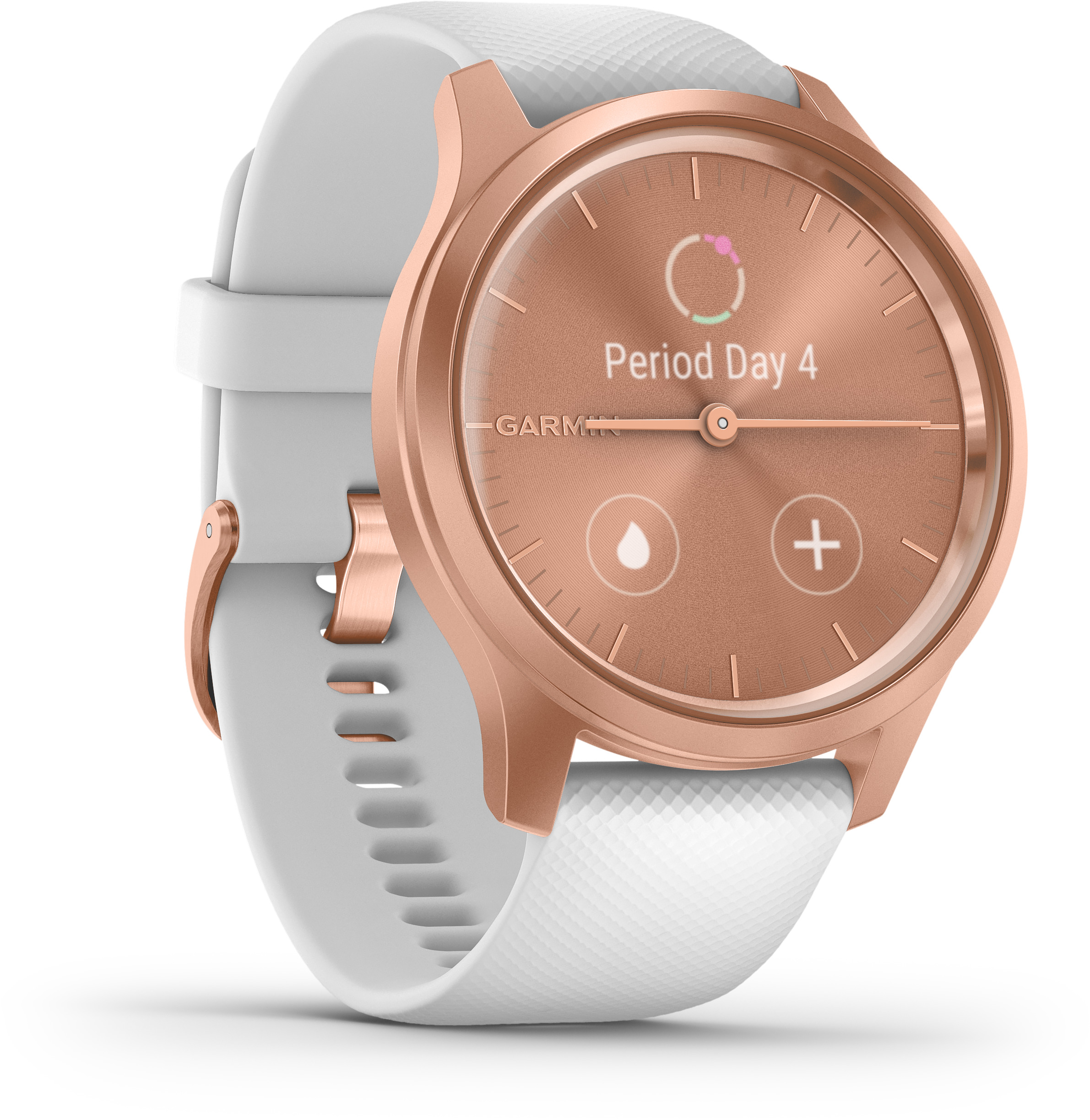 GARMIN Vivomove Style Smartwatch Aluminium Silikon, k.A., Rosegold