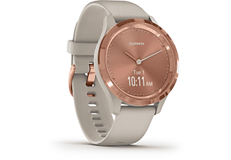 GARMIN Vivomove 3S Sport Smartwatch Polymer Silikon, k.A., Beige/Rosegold