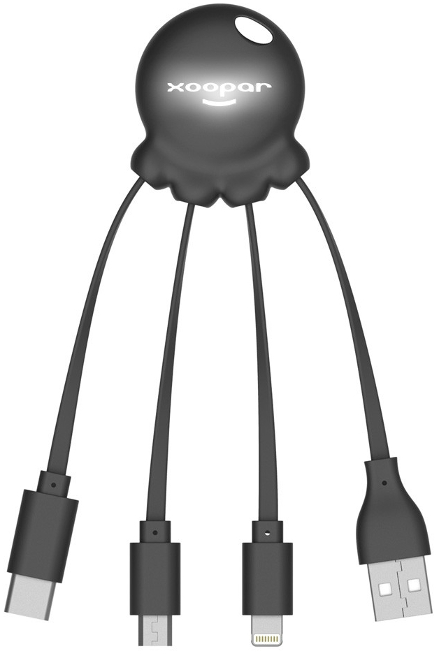 Hub | Xoopar XP6104021A, Multiconector USB, USB-C, MicroUSB y Lightning ...