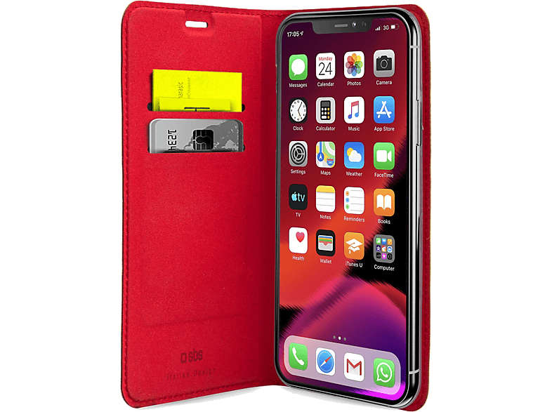 SBS Cover Wallet Case Lite iPhone XI Max 2019 Rood (TEBKLITEIP6519R)