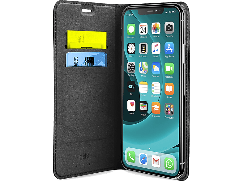 SBS Cover Wallet Case Lite iPhone 11 Pro Zwart (TEBKLITEIP6119K)