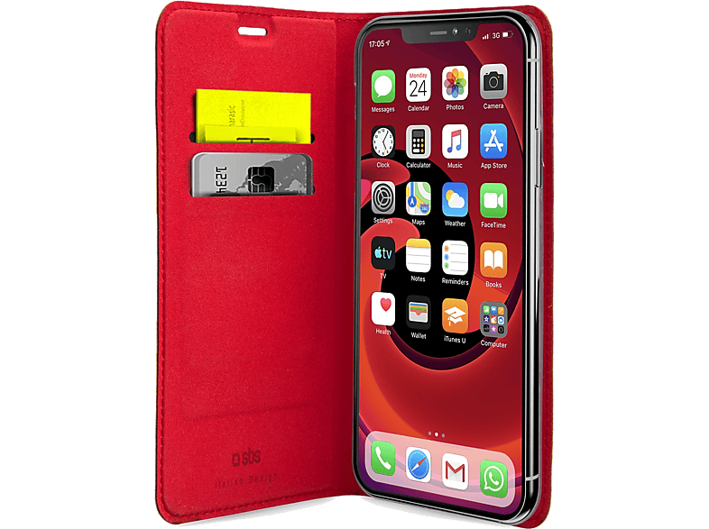 SBS Cover Wallet Case Lite iPhone 11 Pro Rood (TEBKLITEIP6119R)