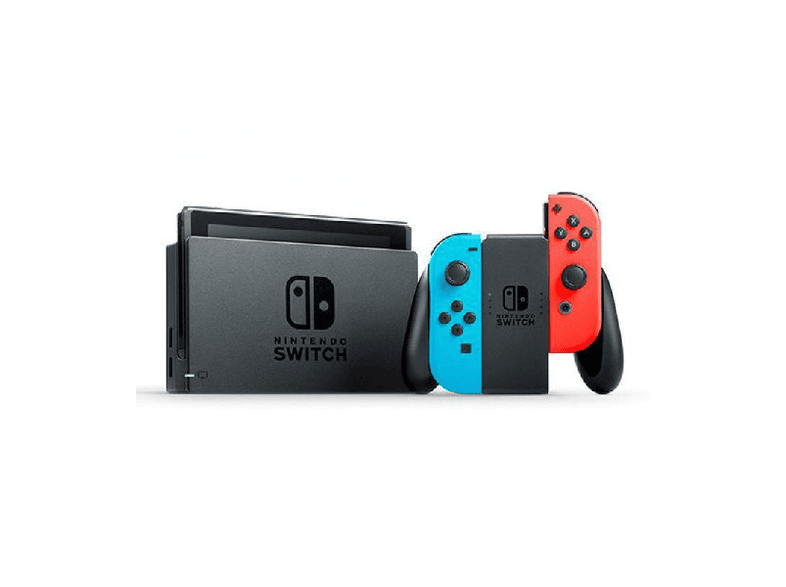 Consola Nintendo Switch Modelo 19 6 2 Joy Con Azul Y Rojo Neon