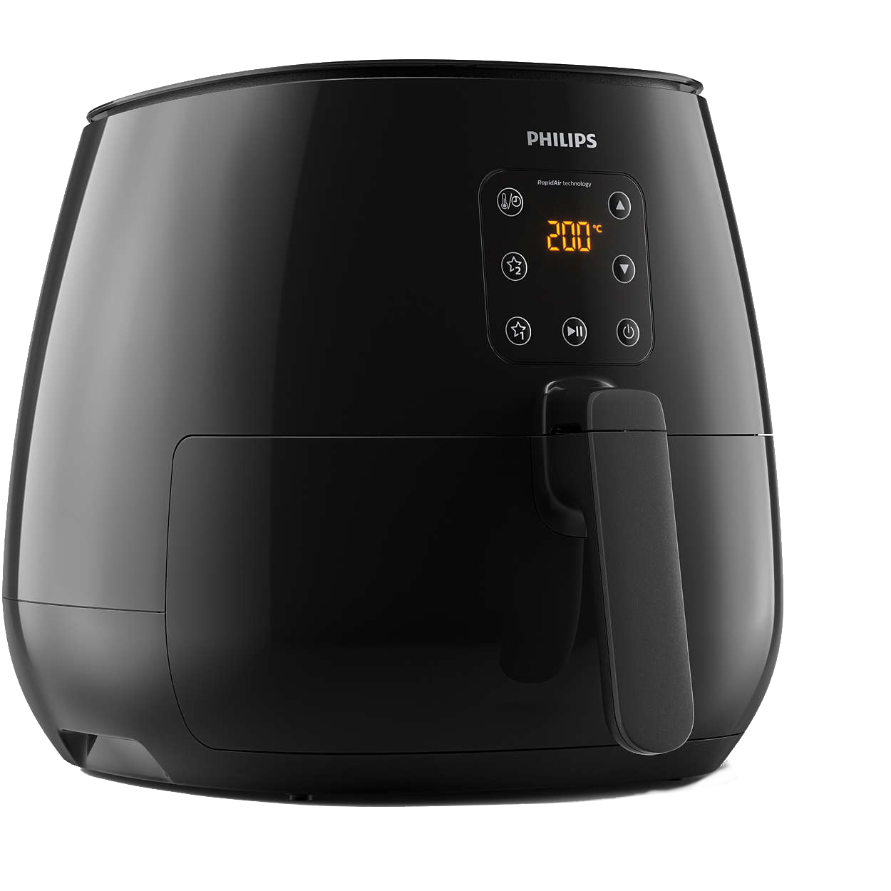 PHILIPS Heißluftfritteuse Airfryer XL Essential HD9260/90, schwarz Heißluftfritteuse (1200 g, 1900 Watt, Schwarz)