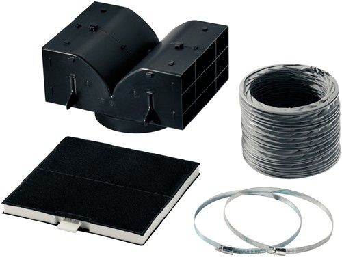 Accesorio Bosch Dhz5325 recirculación filtro carbono activo set kit de campana extractora tradicional negro siemens para cocina y hogar estufa