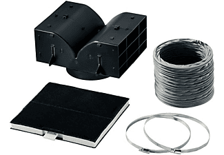 Accesorio campana extractora - Bosch DHZ5325, Set recirculación tradicional, Filtro de carbón activo, Negro