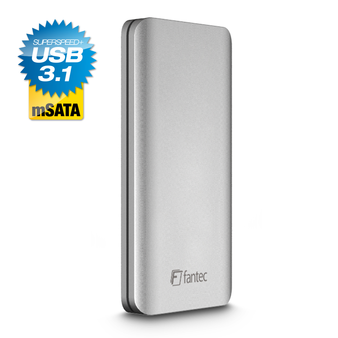 FANTEC ALU31mSATA, Silber
