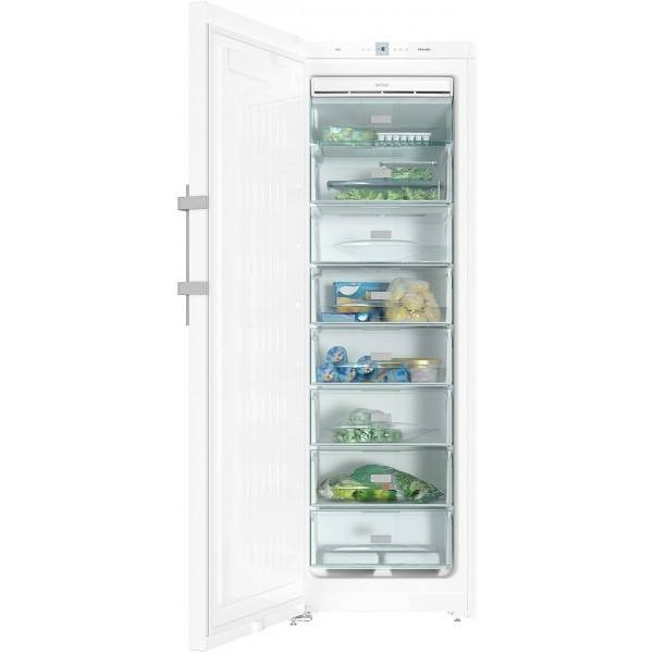 Congelador vertical - Miele FN 28262, LED, No Frost, Blanco