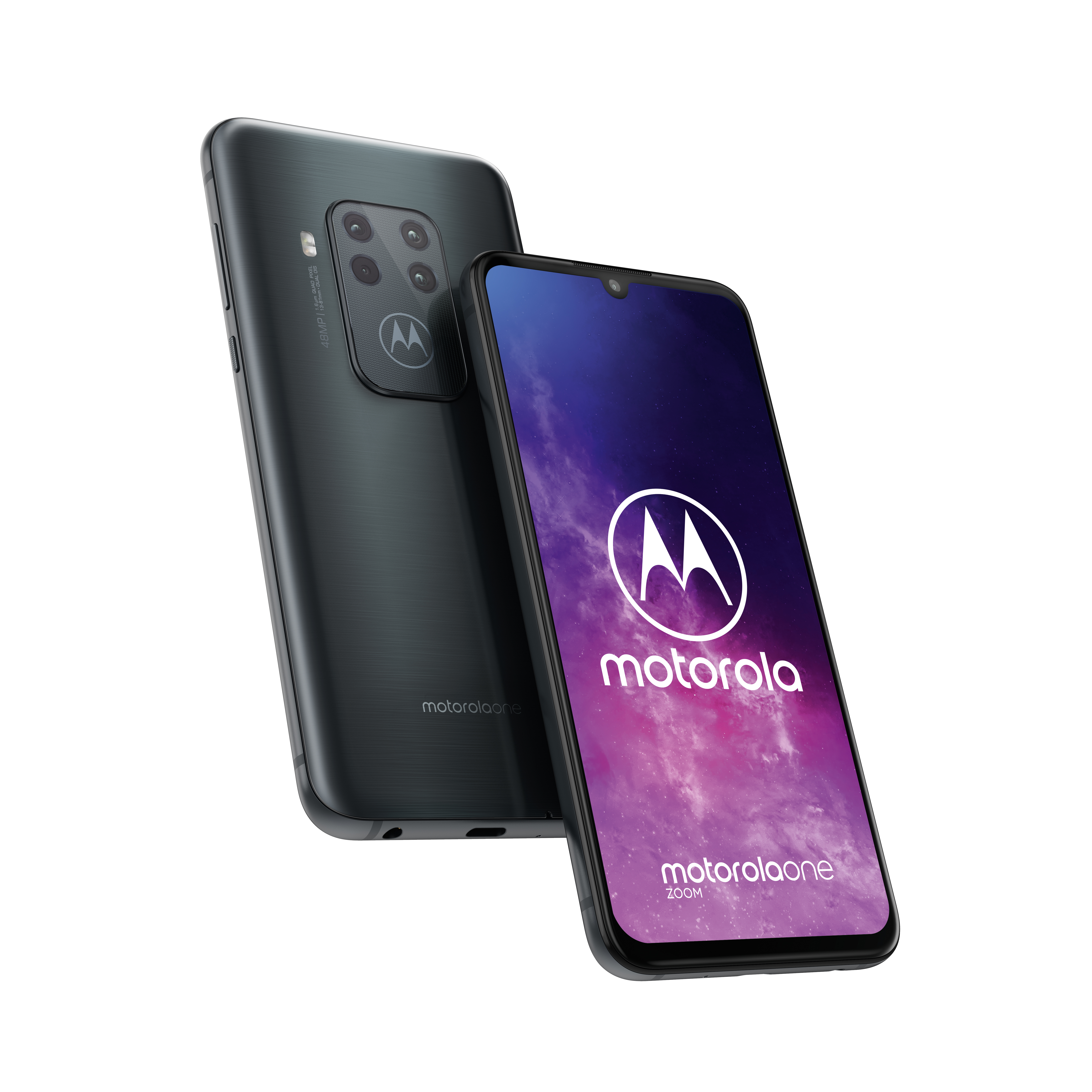 MOTOROLA One Zoom 128 GB Baltic Grey Dual SIM