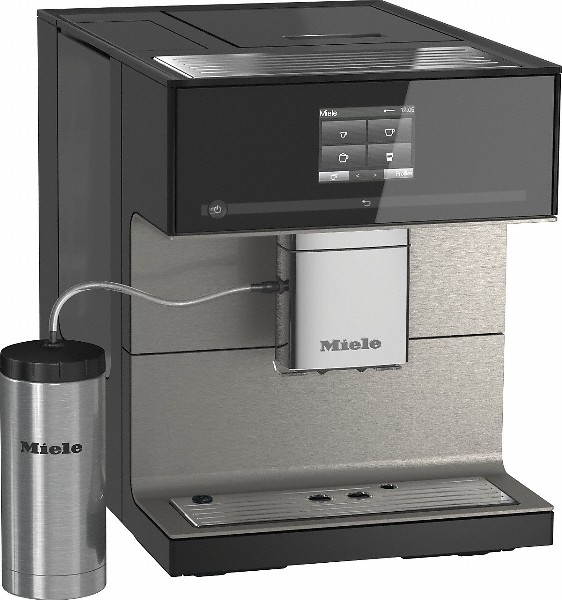 Cafetera superautomática - Miele CM7550, CM Touch, AromaticSystem, OneTouch for Two, Wi-Fi, Blanco