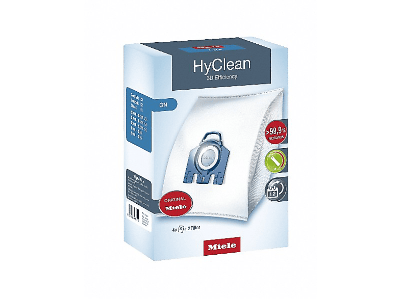 Miele GN HyClean 3D Bolsas para aspiradora XXL pack de 16 +8 filtros 