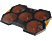 DELTACO GAMING Laptopkylare, 1000-1300 RPM, 5x140mm fläktar, 2xUSB-A, 2st stödlägen, svart/orange