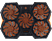 DELTACO GAMING Laptopkylare, 1000-1300 RPM, 5x140mm fläktar, 2xUSB-A, 2st stödlägen, svart/orange
