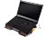DELTACO GAMING Laptopkylare, 1000-1300 RPM, 5x140mm fläktar, 2xUSB-A, 2st stödlägen, svart/orange