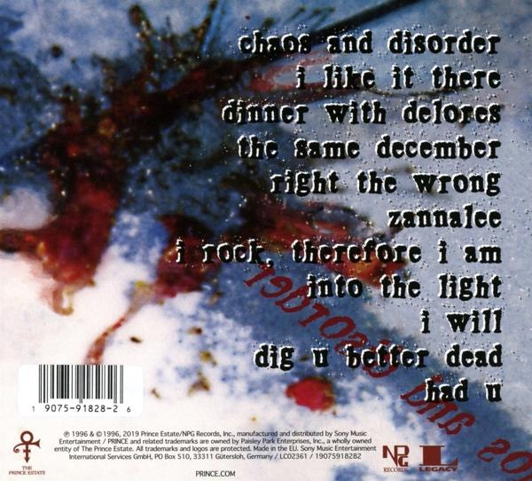 Prince - Chaos And Disorder  - (CD)