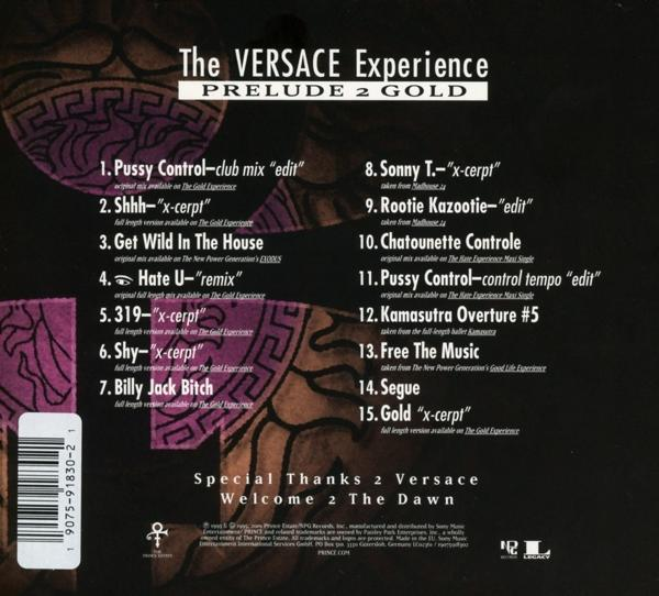 - The (CD) GOLD) VERSACE - Experience 2 (PRELUDE Prince