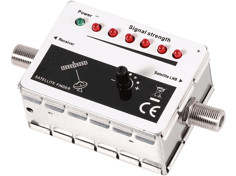 Vivanco 44188 Satellitenfinder mit LED Anzeige und Signalton