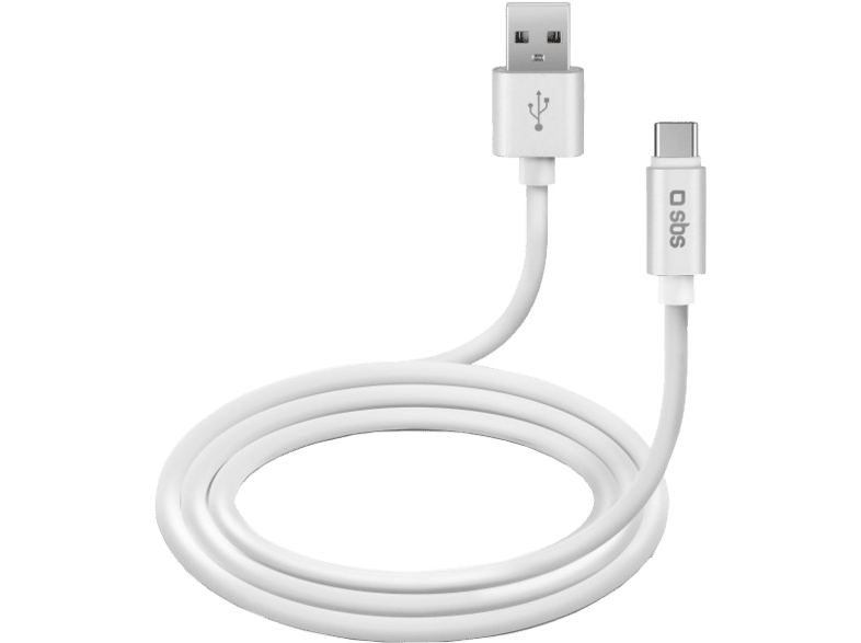 Sbs Cable Usb C Usb A 1 M Blanc Tecablpolotypecw