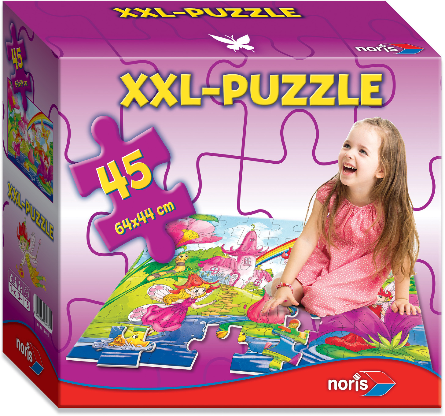 NORIS XXL Puzzle Mehrfarbig Feenland Puzzle