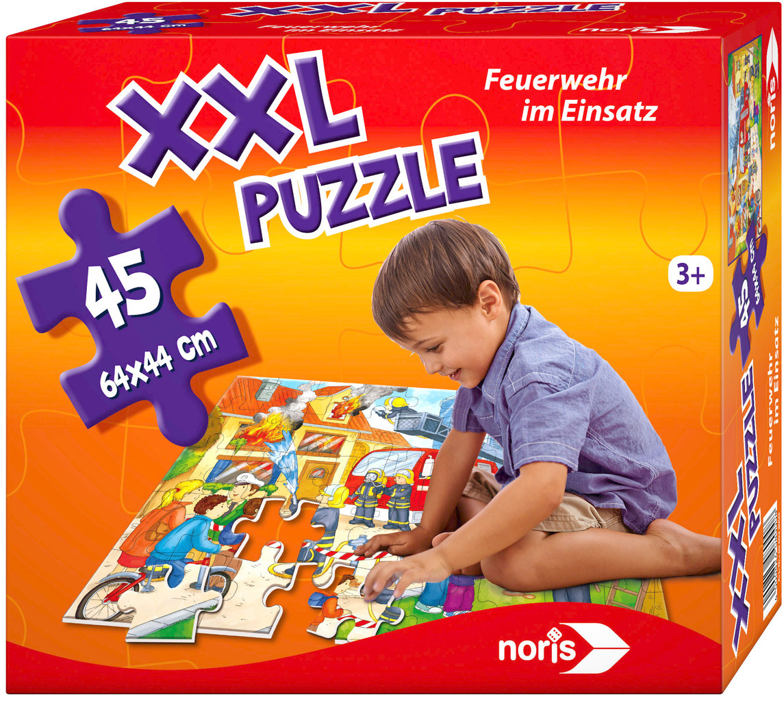 NORIS XXL Puzzle Feuerwehr Mehrfarbig Einsatz im Puzzle
