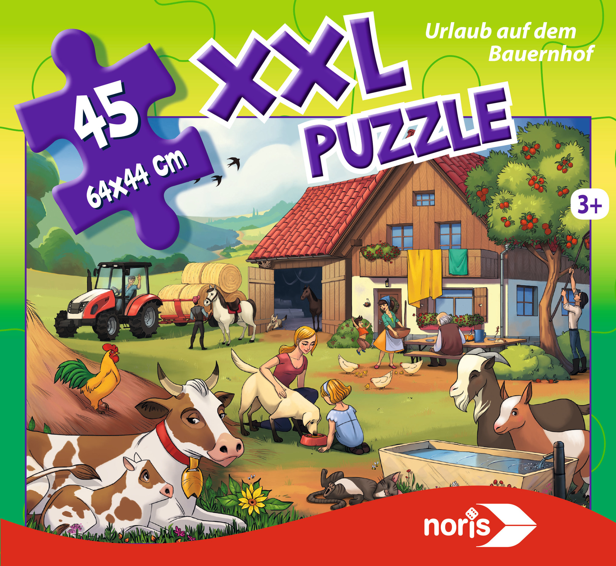 NORIS XXL Puzzle Urlaub auf dem Bauernhof Puzzle