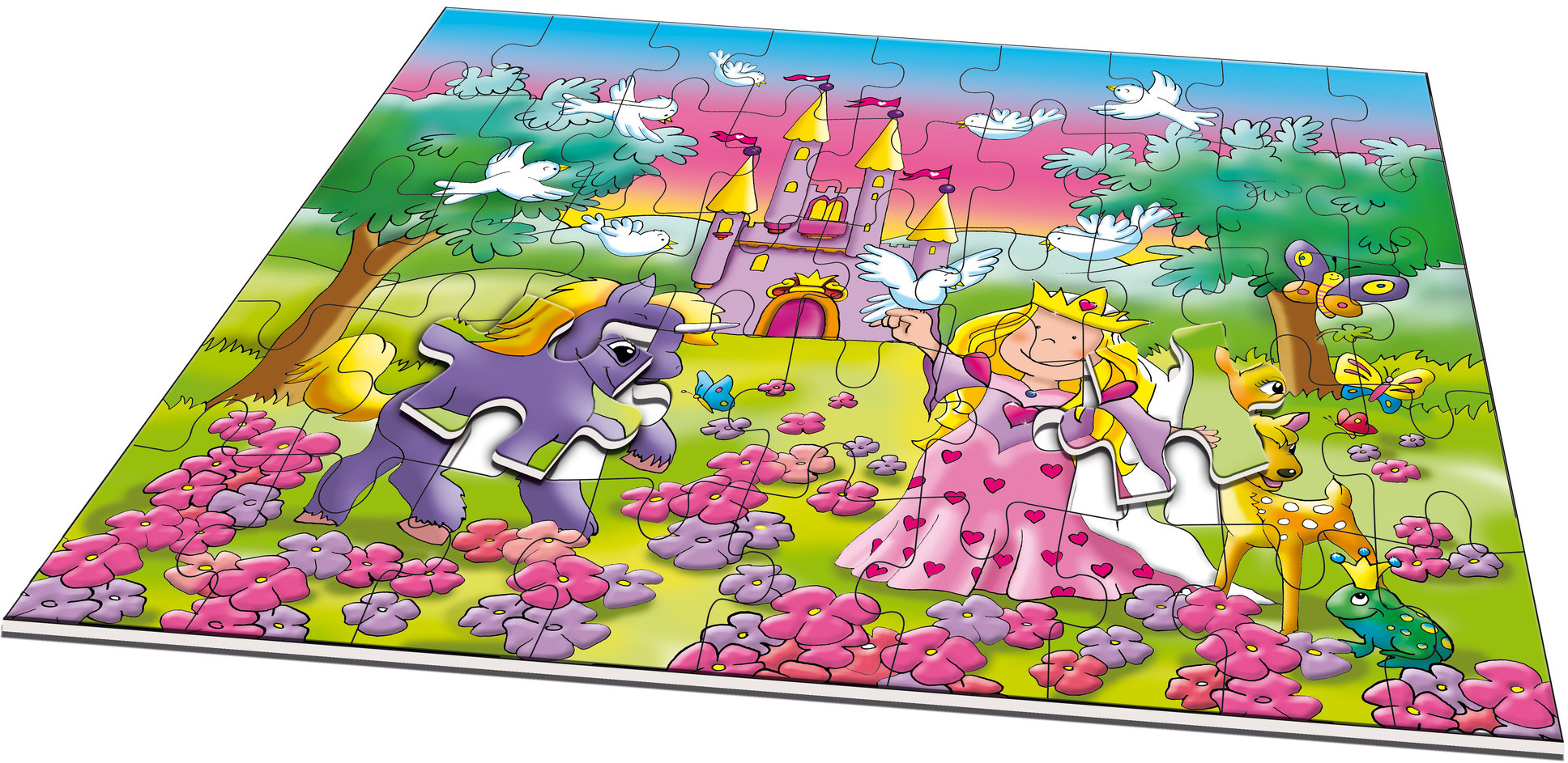 NORIS XXL Puzzle Prinzessin im Zauberwald Puzzle