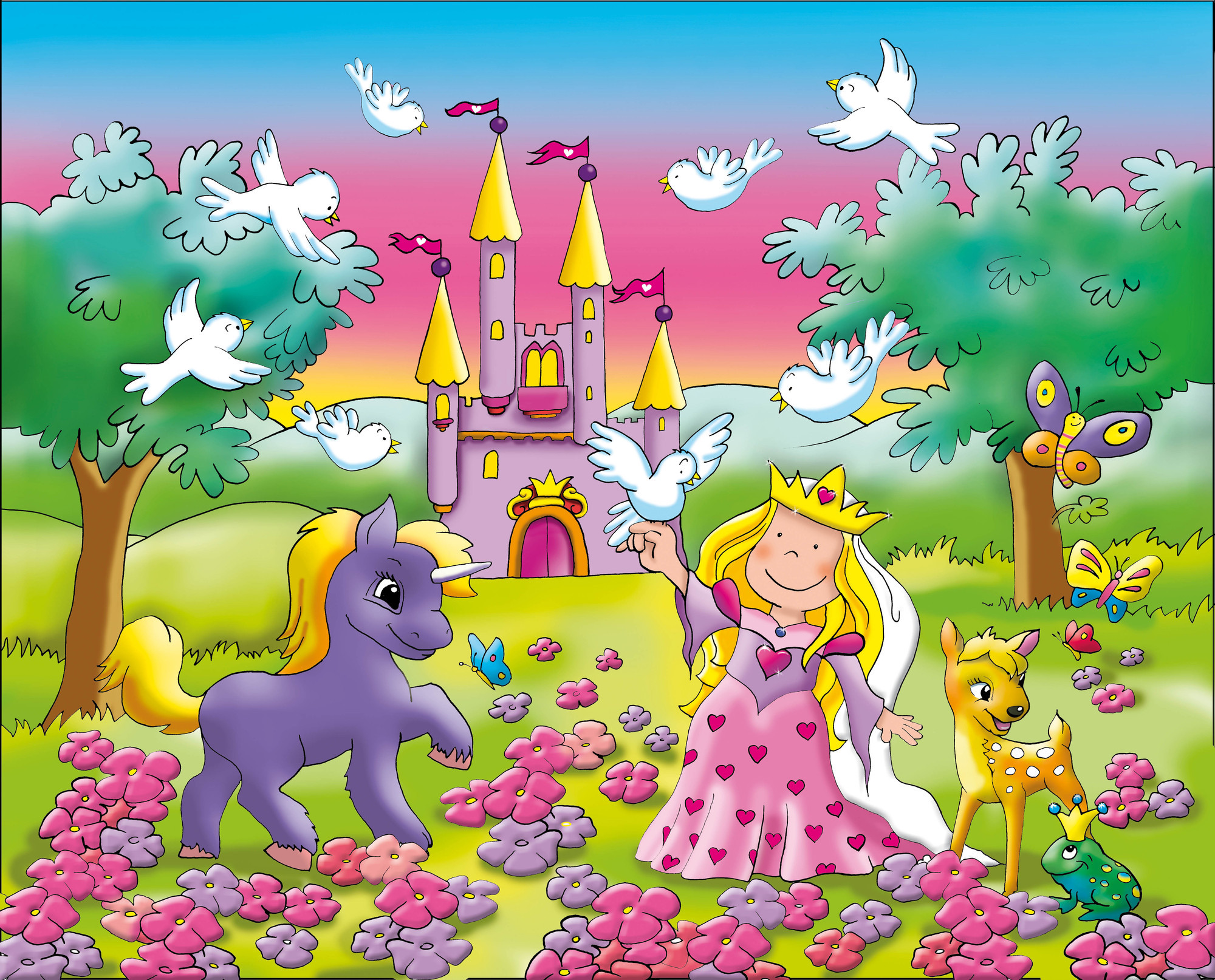 NORIS XXL Puzzle Prinzessin im Zauberwald Puzzle