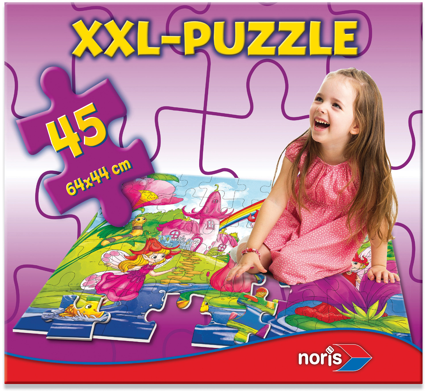 Mehrfarbig Puzzle XXL Feenland NORIS Puzzle