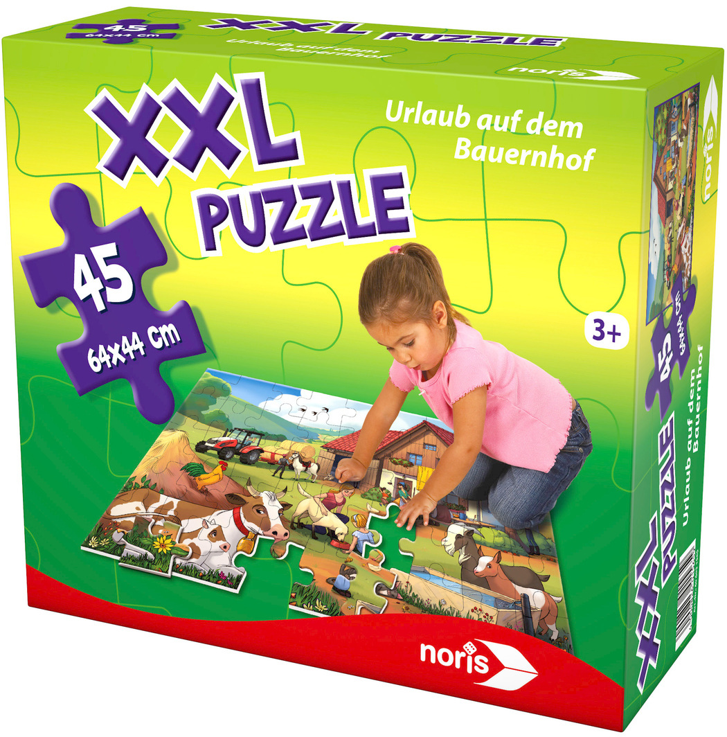 NORIS XXL Puzzle Urlaub auf dem Bauernhof Puzzle