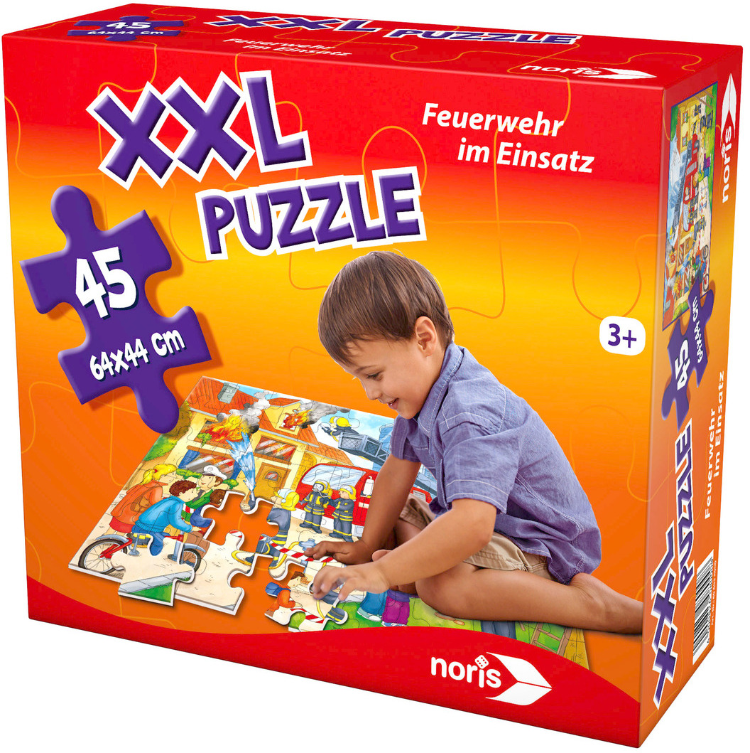 XXL NORIS Mehrfarbig Einsatz Puzzle Feuerwehr im Puzzle