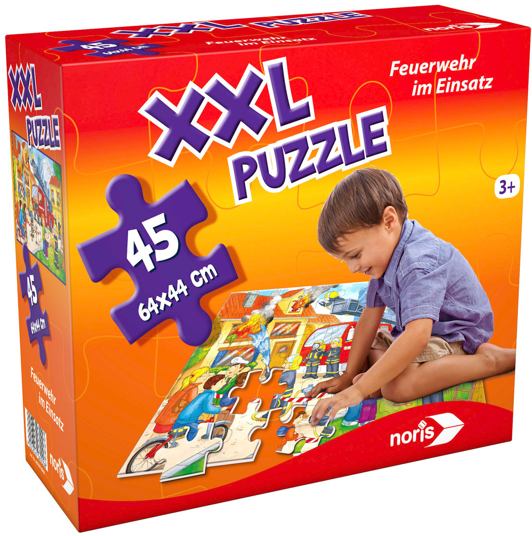 NORIS XXL Puzzle Feuerwehr Mehrfarbig Einsatz im Puzzle