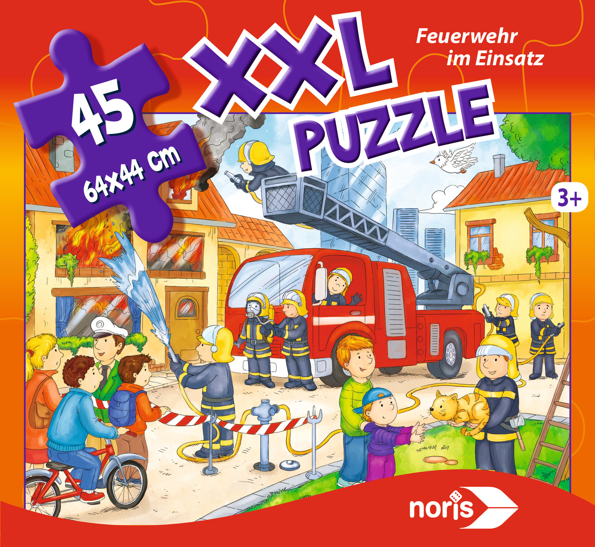 XXL NORIS Mehrfarbig Einsatz Puzzle Feuerwehr im Puzzle