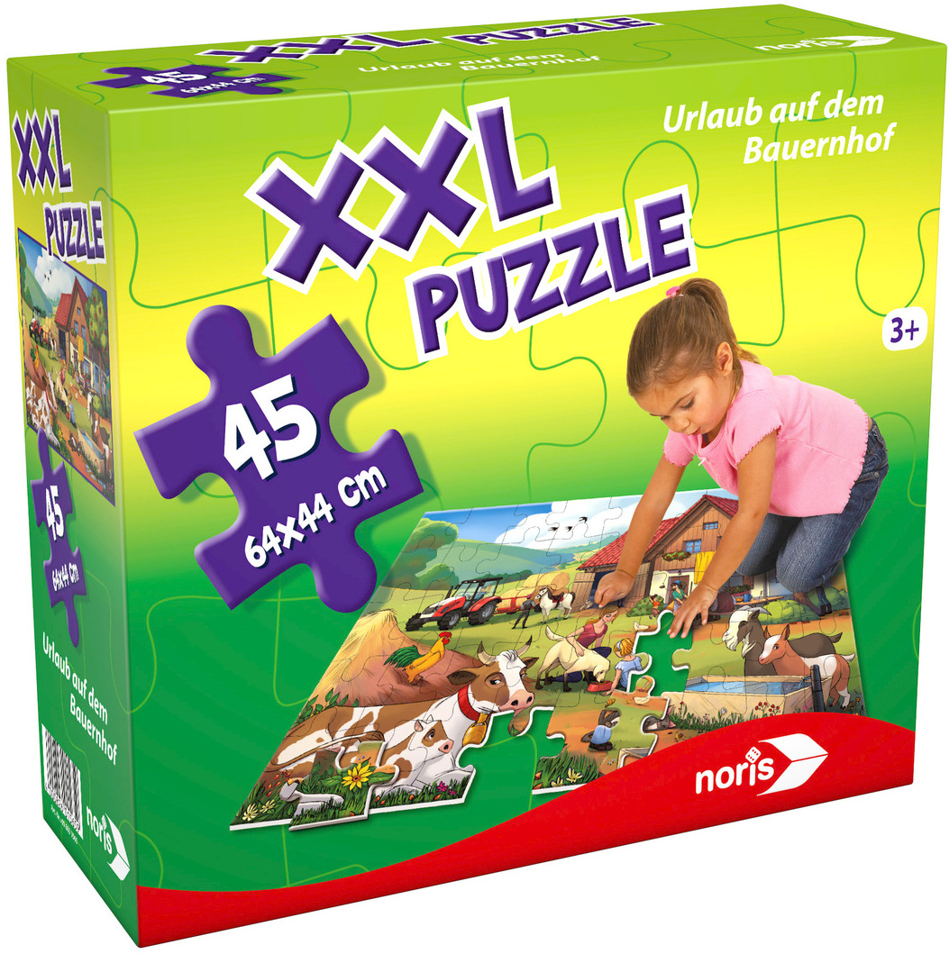 NORIS XXL Puzzle Urlaub auf dem Bauernhof Puzzle