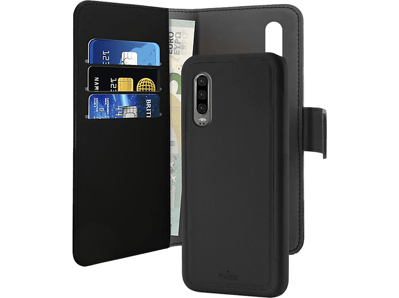 PURO Cover Wallet Detachable P30 Zwart (HWP30BOOKC3BLK)