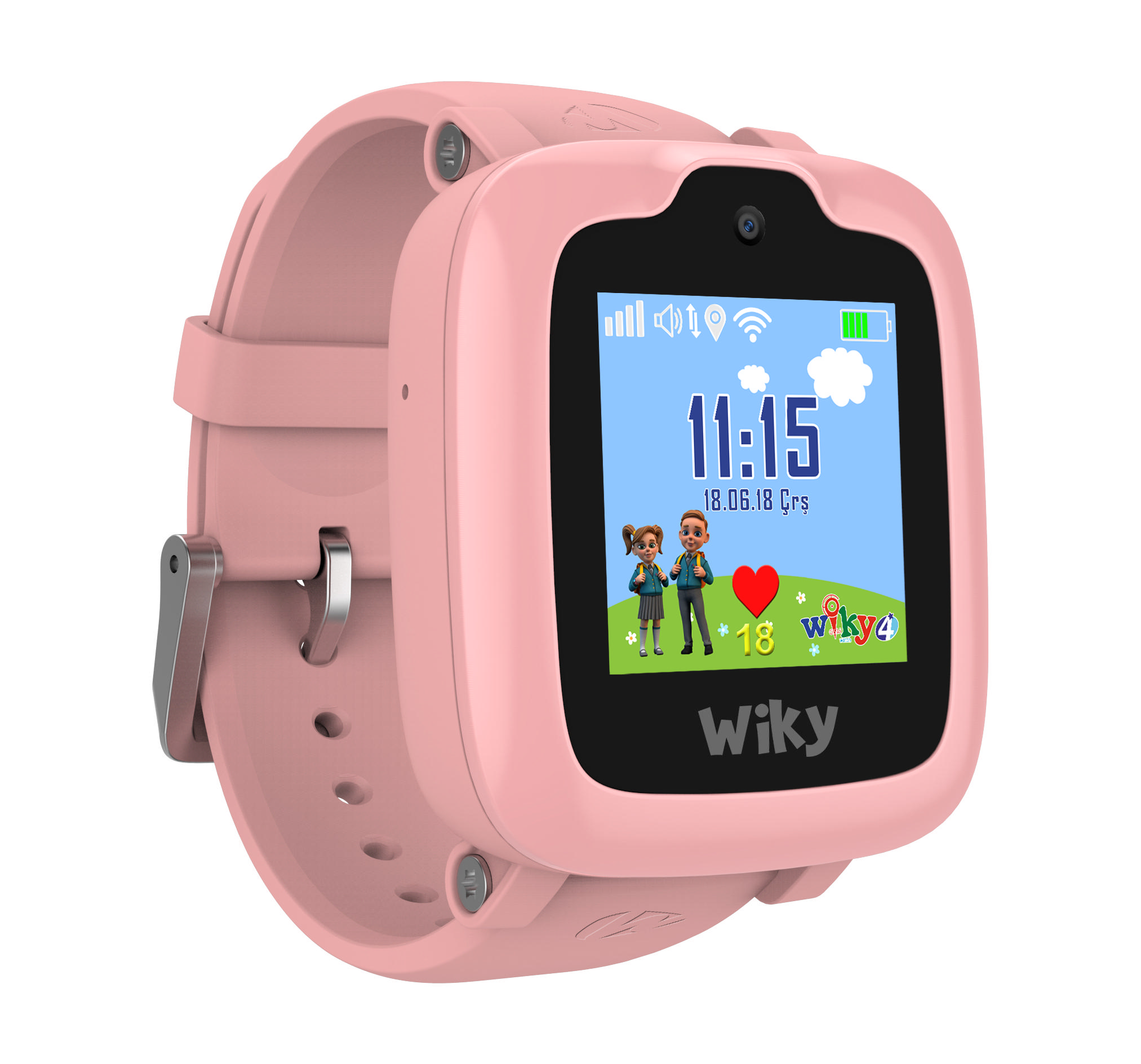 WIKY 4 Android Akıllı Saat Pembe