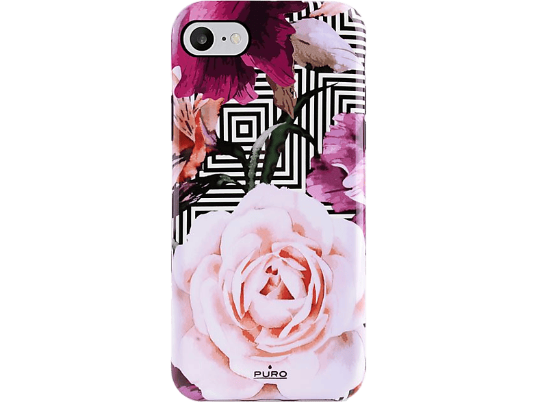 PURO Cover Glam Geo Flowers iPhone 6/6s/7/8 Roze (IPC747CGEOFLO2BLK)