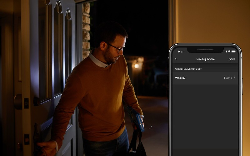 Kit 3 bombillas Bluetooth - Philips Hue LED E27, puente y mando, Luz blanca cálida, Domótica