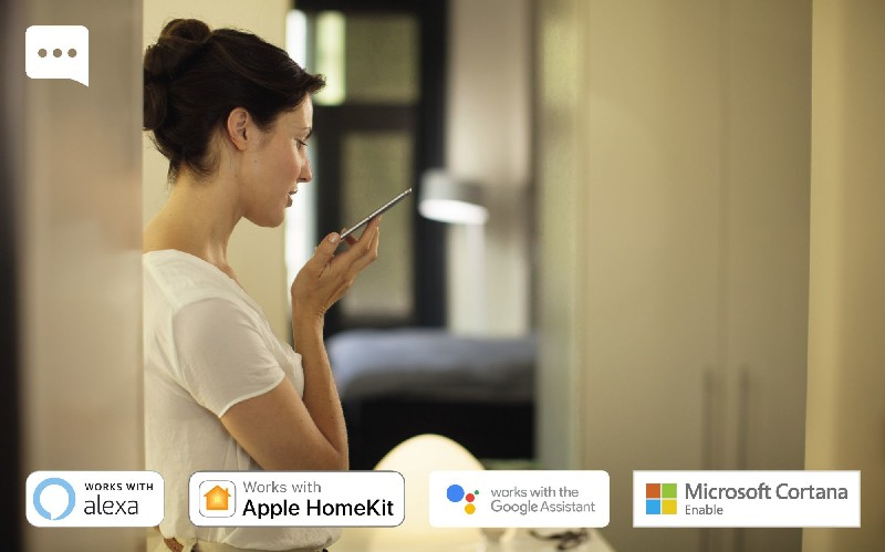 Kit 3 bombillas Bluetooth - Philips Hue LED E27, puente y mando, Luz blanca cálida, Domótica