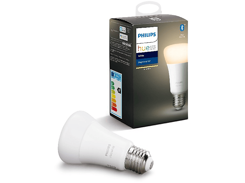 Bombilla inteligente  Philips Smart LED, 8,5 W (Eq. 60 W) A60 E27, Luz  Blanca y de Colores, Wi-Fi, Con tecnología SpaceSense