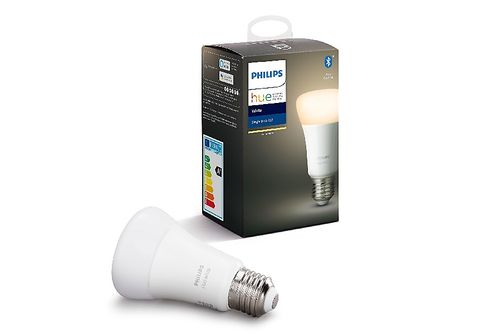 Bombilla Bluetooth  Philips Hue LED E27, Luz blanca cálida, Domótica