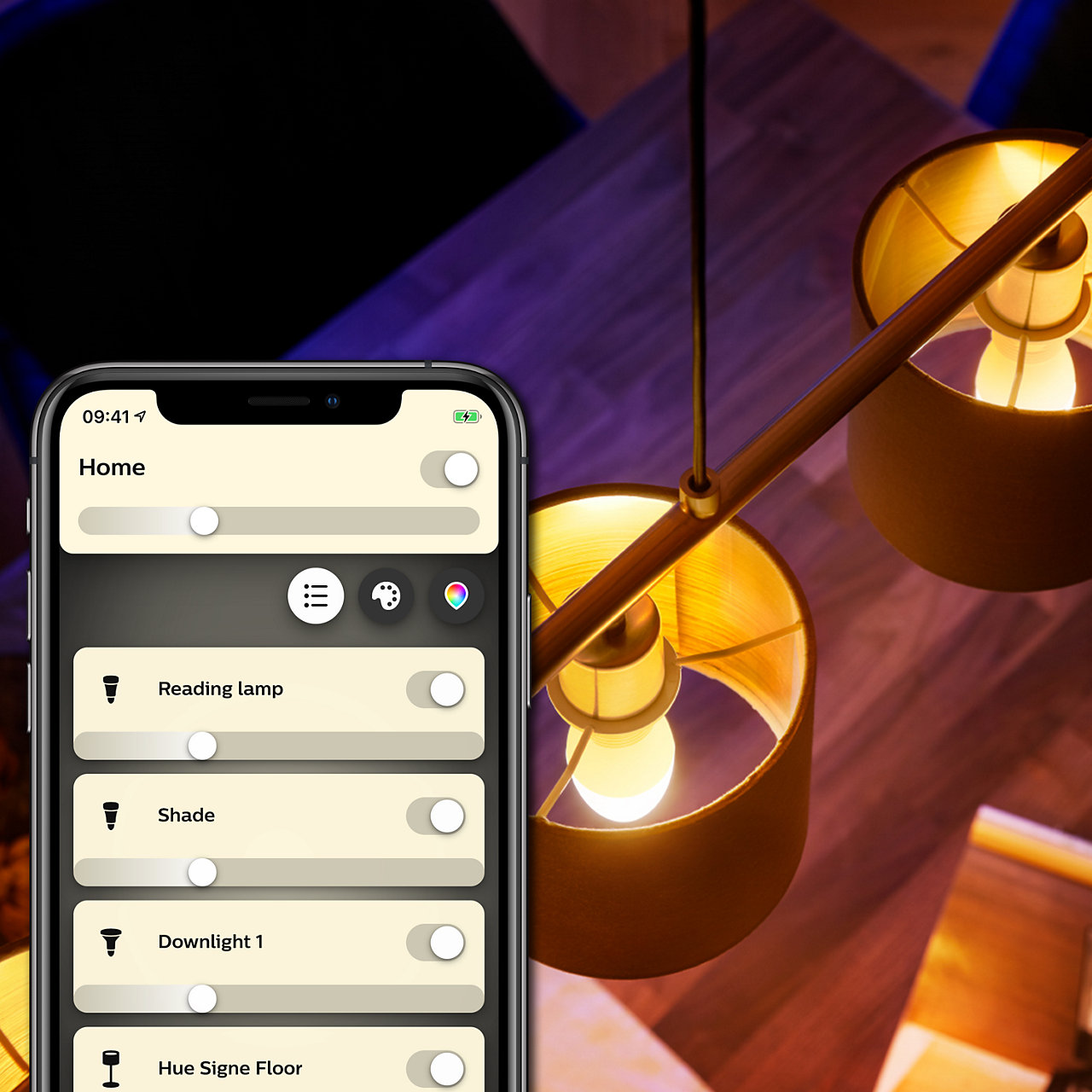 Pack 2 bombillas Bluetooth - Philips Hue vela LED E14, Luz blanca cálida, Domótica