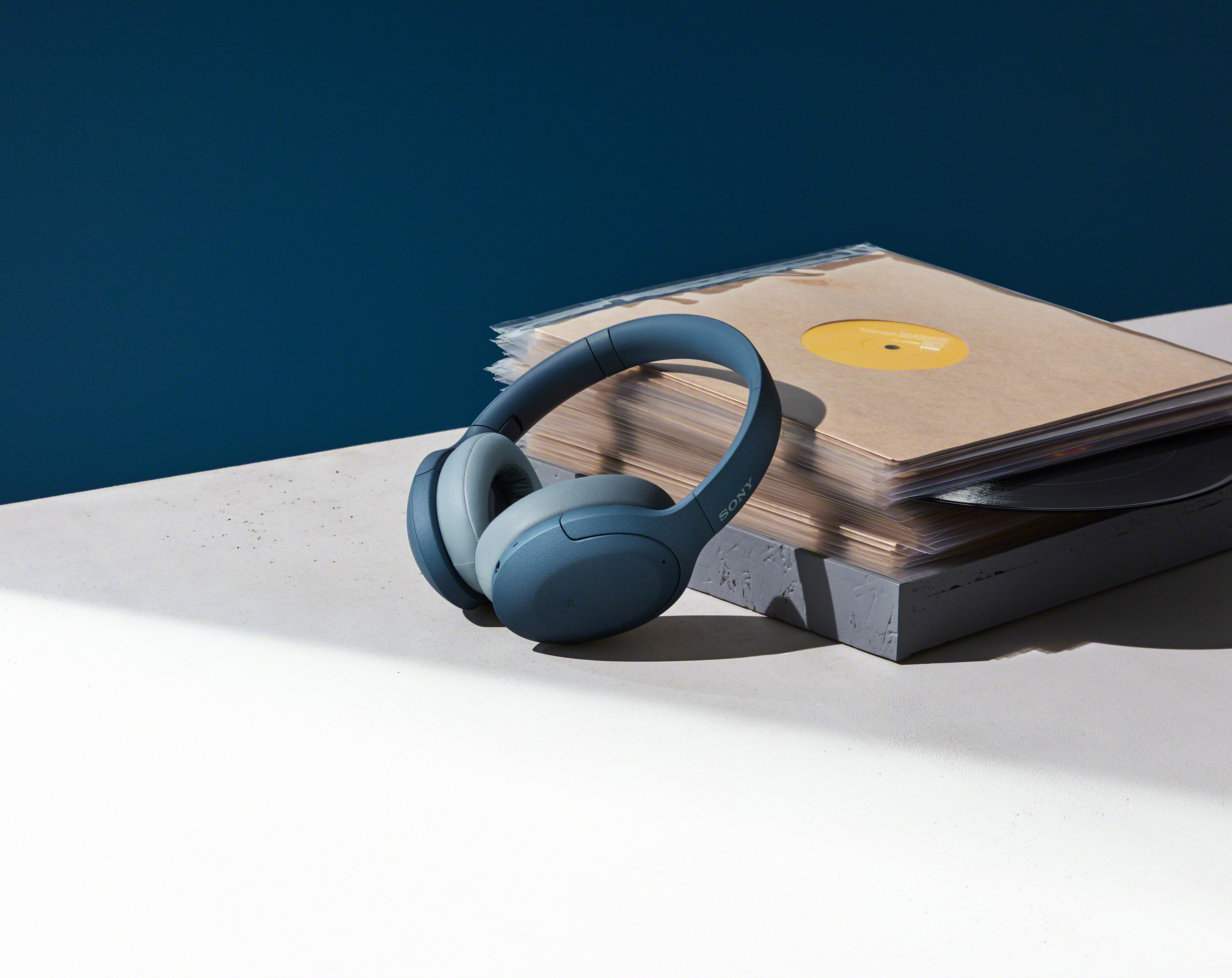 SONY h.ear on 3 WH-H910N, Over-ear Kopfhörer Bluetooth Blau