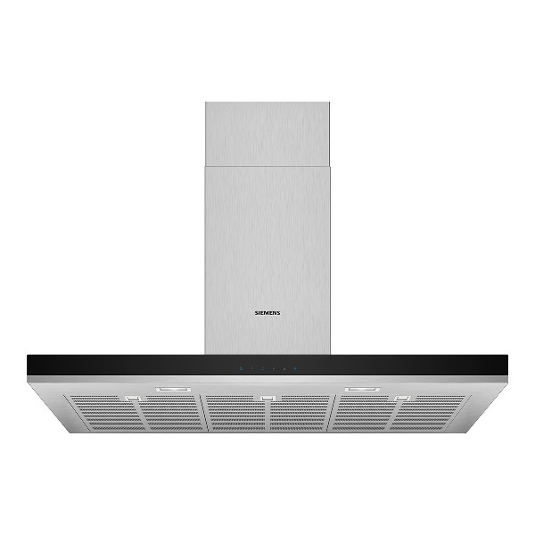 Campana - Siemens LC97BHM50, Decorativa, 90 cm, 4 velocidades, 250 W, 710 m³/h, 65 dB, Inox