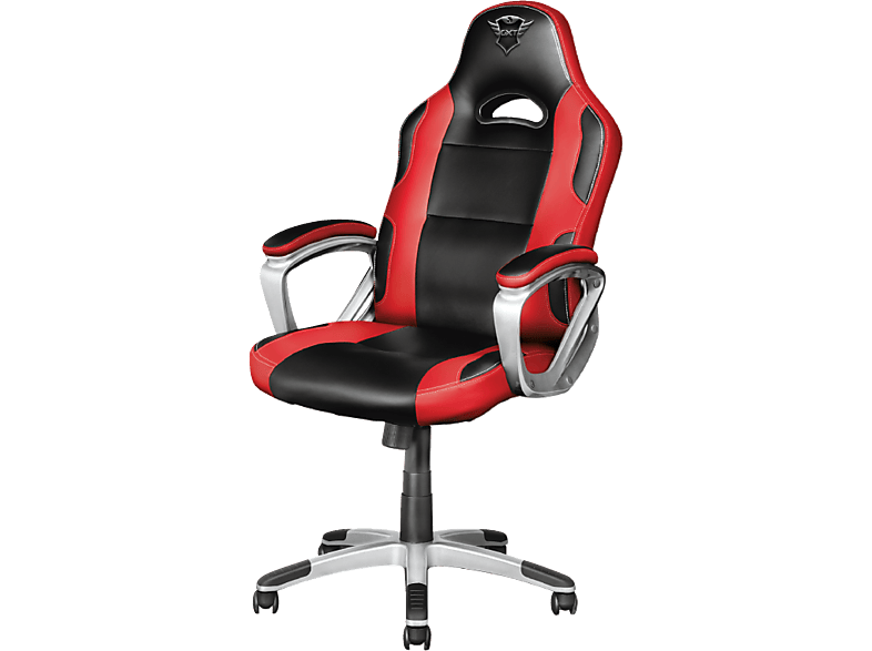 Silla gaming - Trust GXT 705R, Altura ajustable, Reclinable, Roja